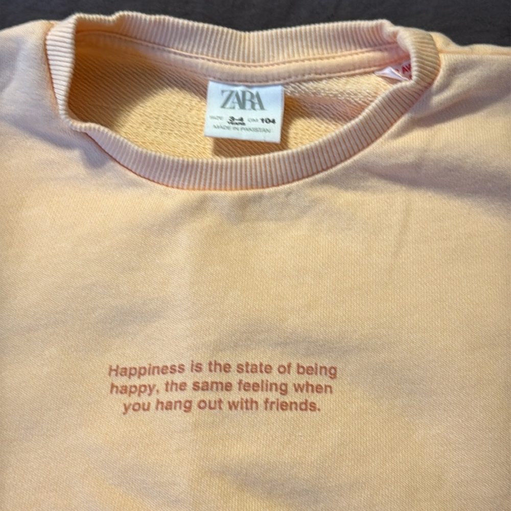 Zara toddler girl Light Peach Shorts set - Picture 2 of 6